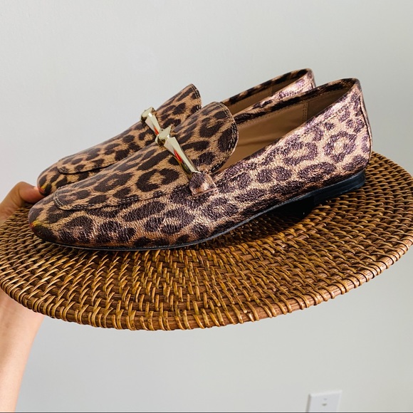 Kate Spade Metallic Leather Leopard Print Versatile Wear Loafers Size 8M - Picture 14 of 15